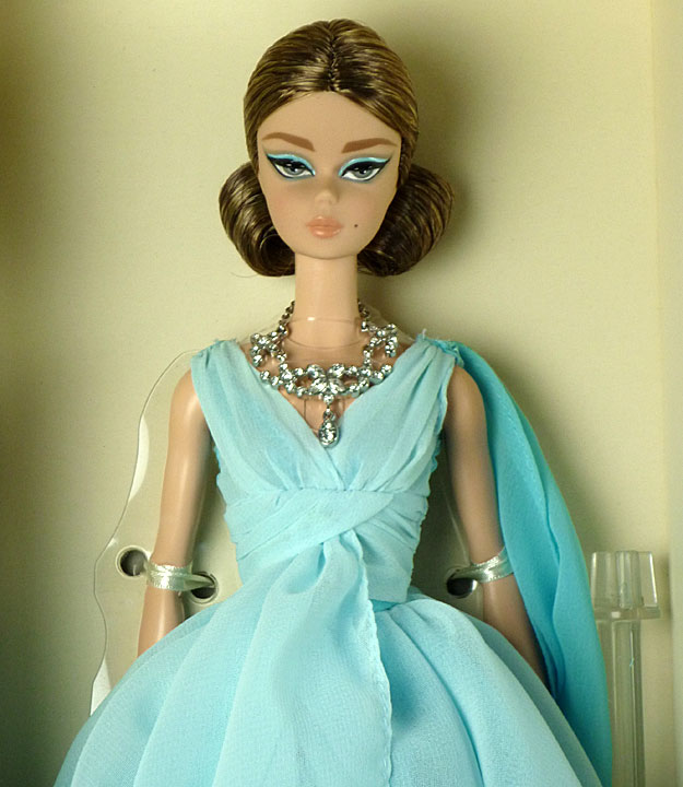 blue chiffon ball gown barbie